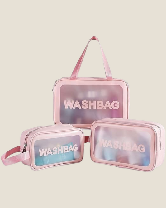 Travel Wash Bag Set of 3