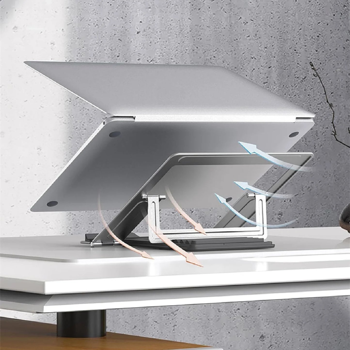 Slim Aluminum Alloy & Metal Foldable Laptop & Tablet Stand