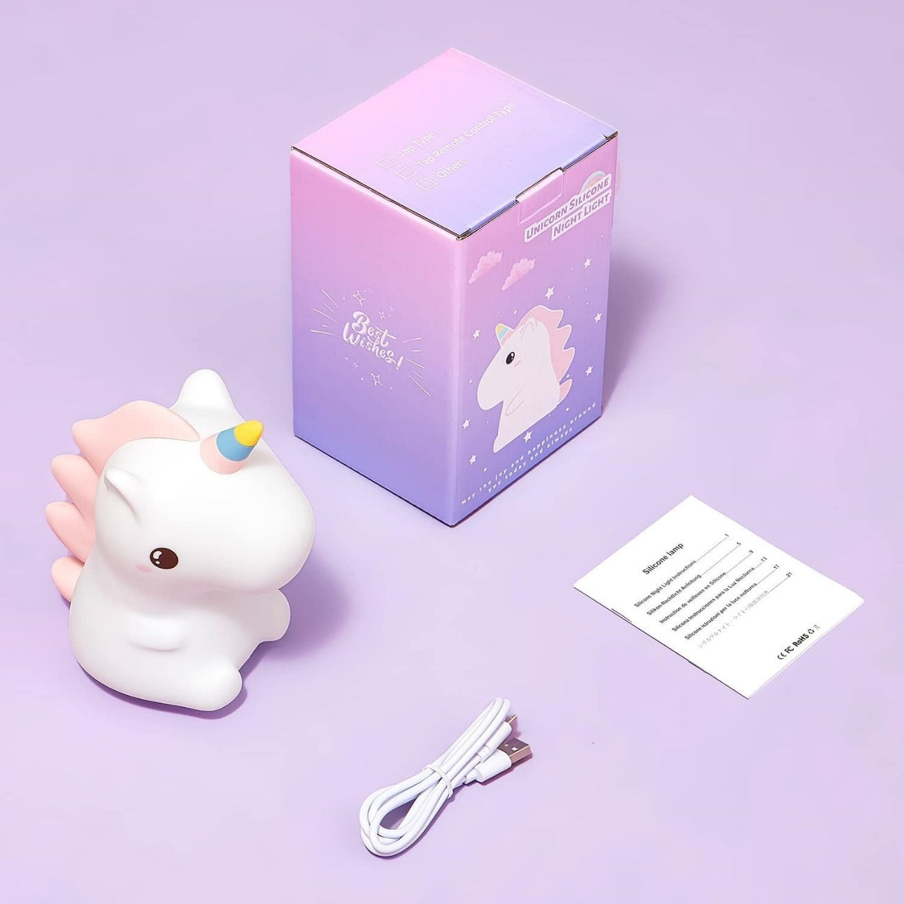 Rainbow Unicorn Lamp