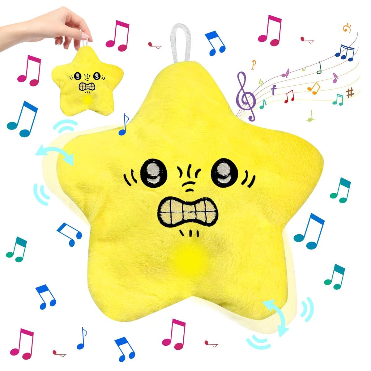 Angry Star Plush Moving, Moving Star Plush