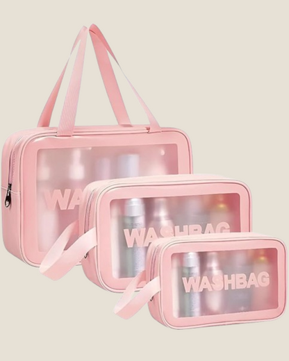 Travel Wash Bag Set of 3