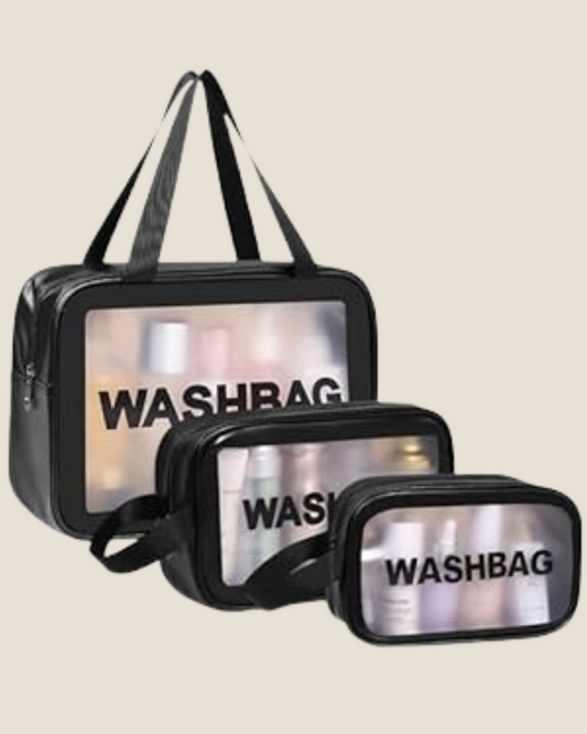 Travel Wash Bag Set of 3