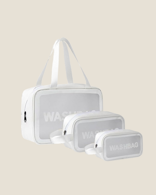 Travel Wash Bag Set of 3