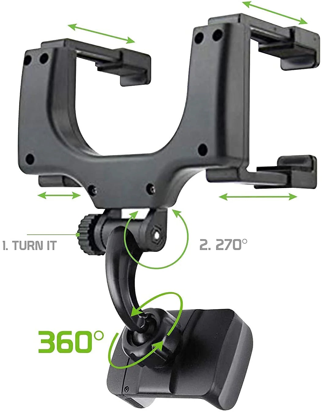 Car Rearview Mirror Holder 360° Rotation