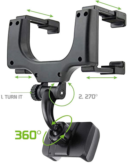 Car Rearview Mirror Holder 360° Rotation