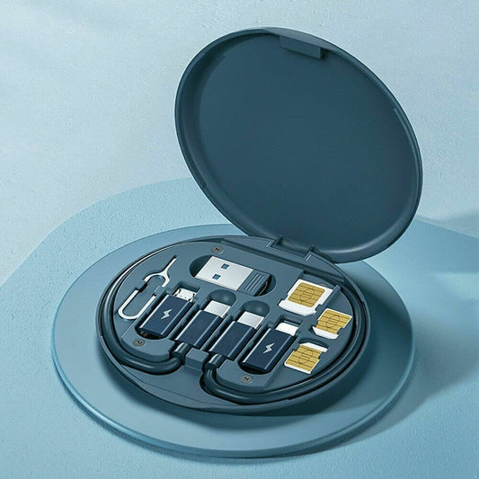 Data Cable Set Storage Box - Mobile Phone Holder