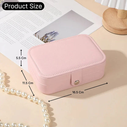 Compact Soft Leather jewelry Case - Pack jewelry like a Qeen