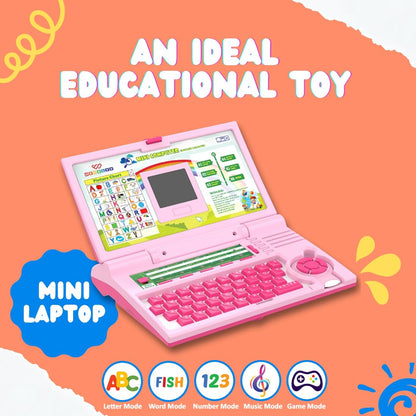 Wembley Educational Laptop for Kids Toys for 2-5 Years Learning Activity Computer Educational Toy for 3 Years Old Boy Learn Alphabet,Letter,Words,Games.
