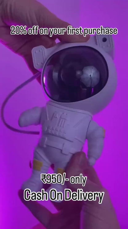 Glowry Astronaut Galaxy Light Projector